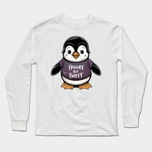 Penguin funny - spooky but sweet Long Sleeve T-Shirt